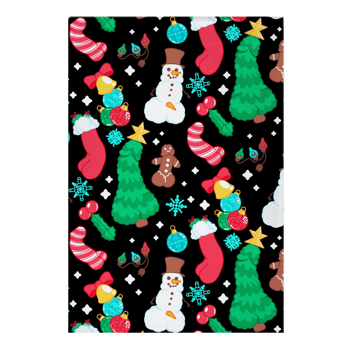 Christmas Peens Pattern Garden Flag