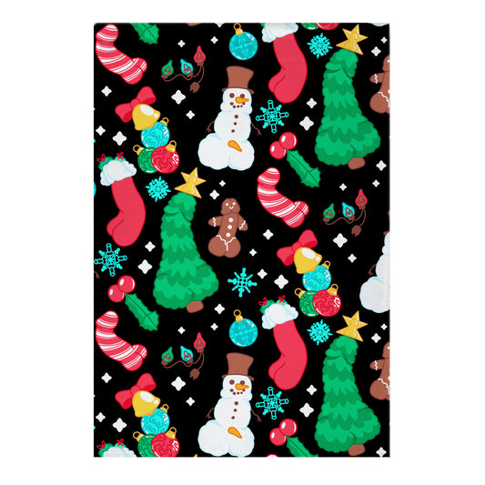 Christmas Peens Pattern Garden Flag