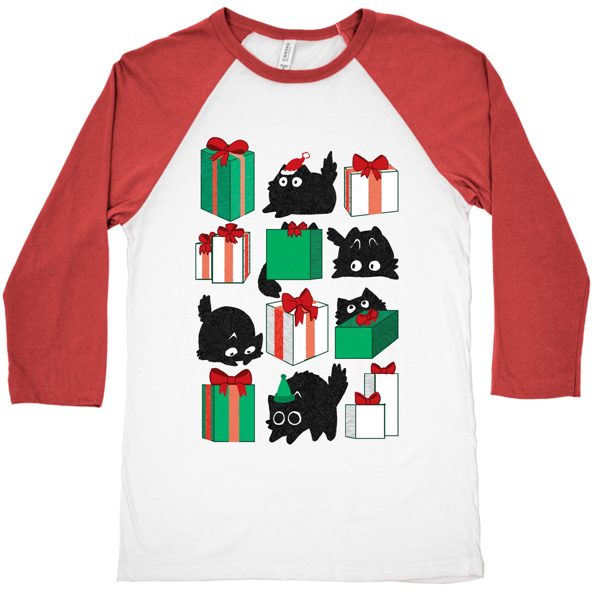 Gift Cats Baseball Tee