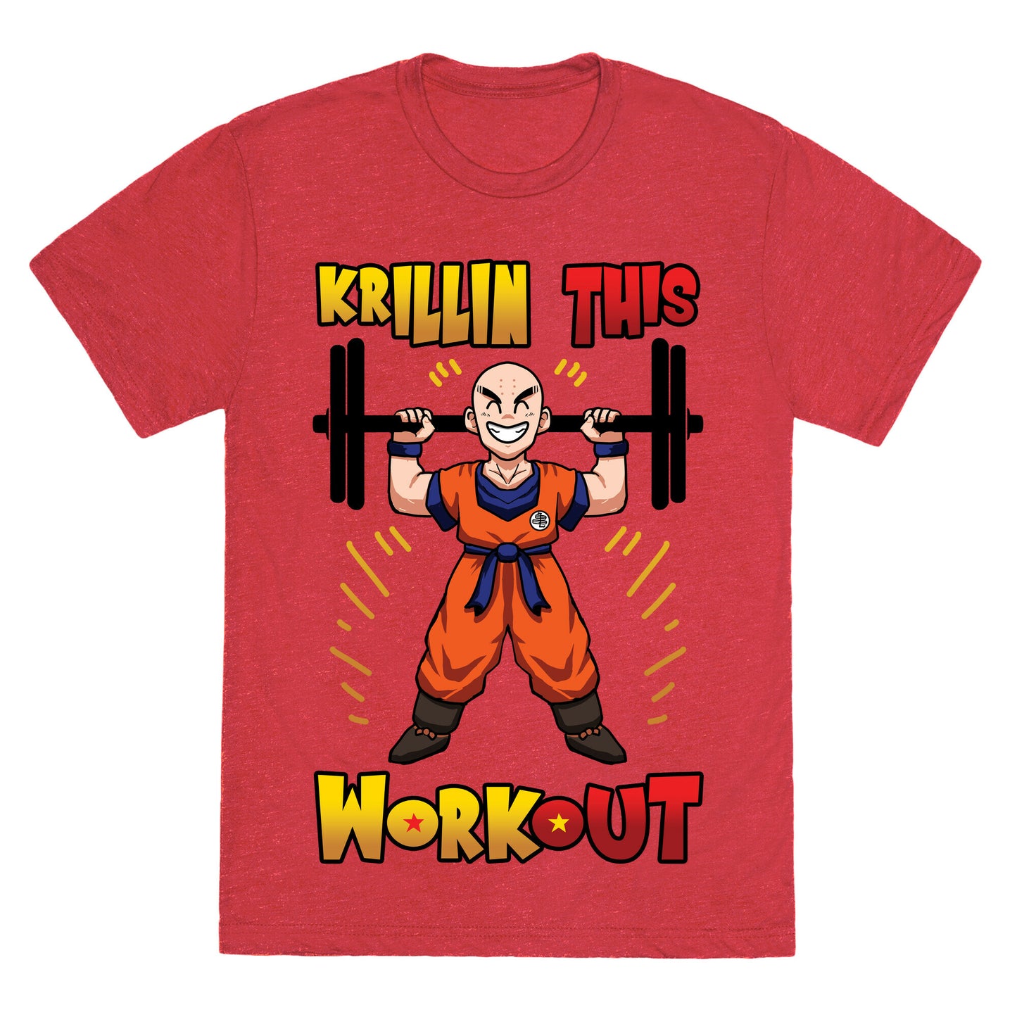 Krillin This Workout Unisex Triblend Tee
