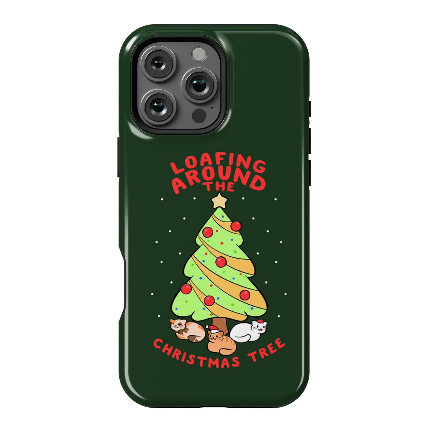 Loafing Around The Christmas Tree Phone Case
