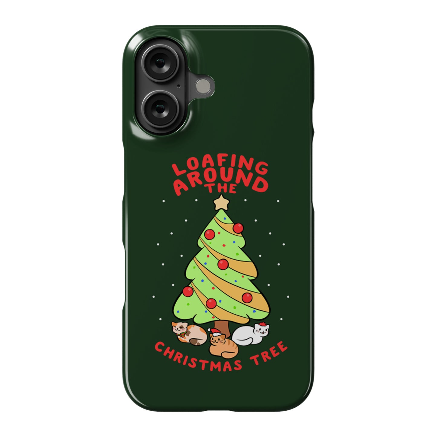 Loafing Around The Christmas Tree Phone Case