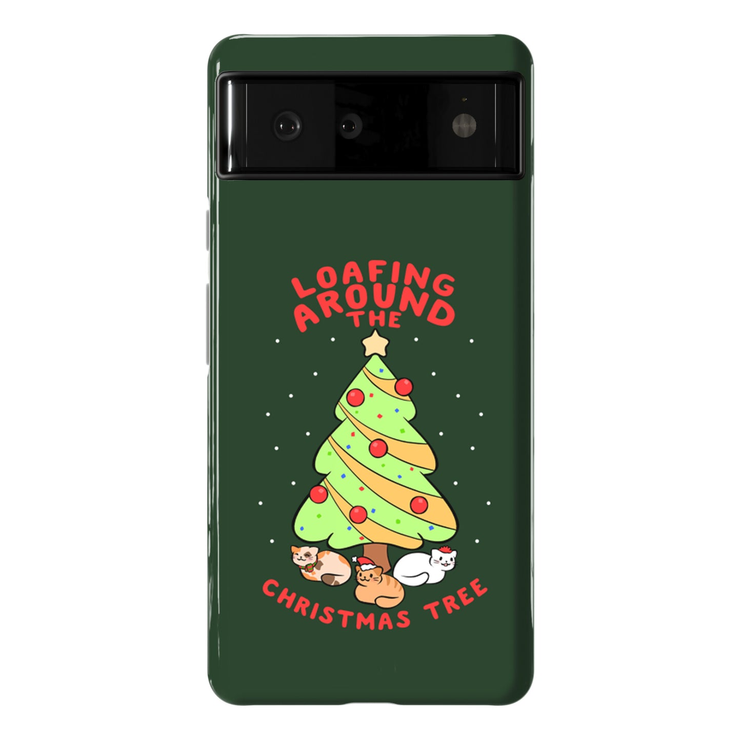 Loafing Around The Christmas Tree Phone Case