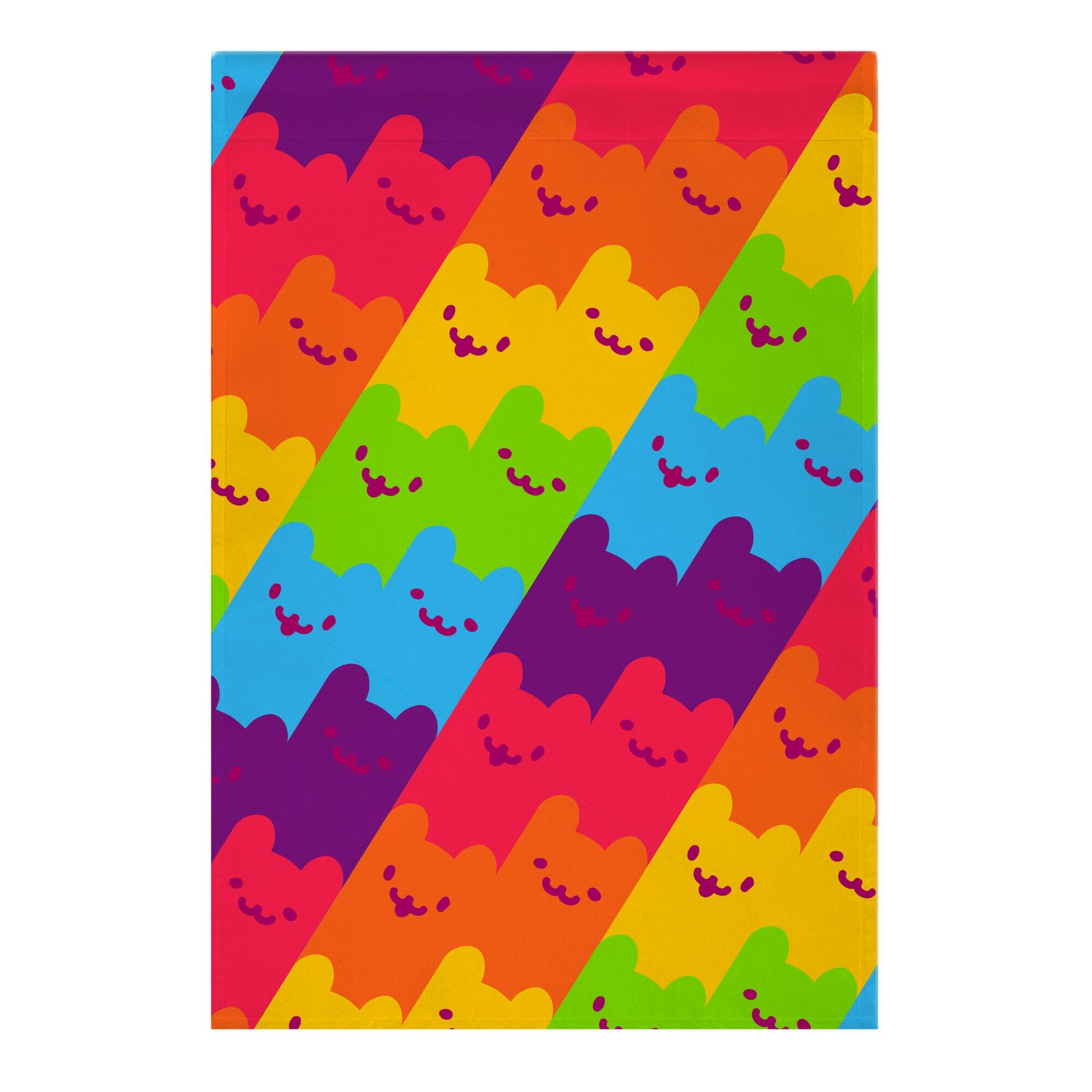 Rainbow Cats Garden Flag