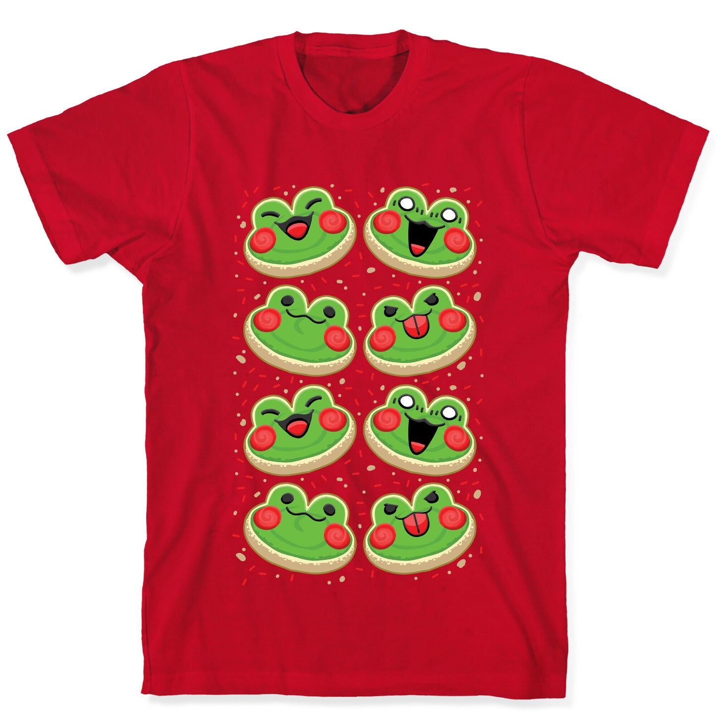 Sugar Cookie Frogs Pattern T-Shirt