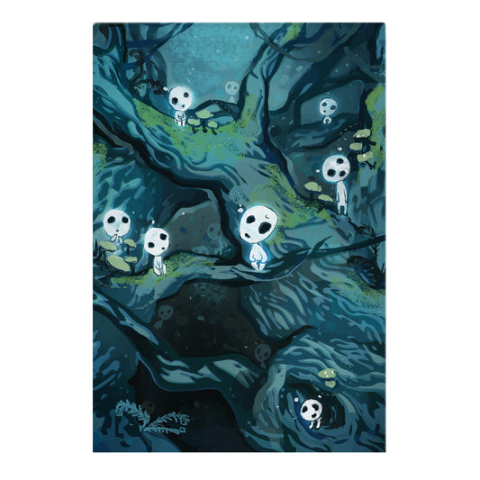 Princess Mononoke Forest Spirit Garden Flag