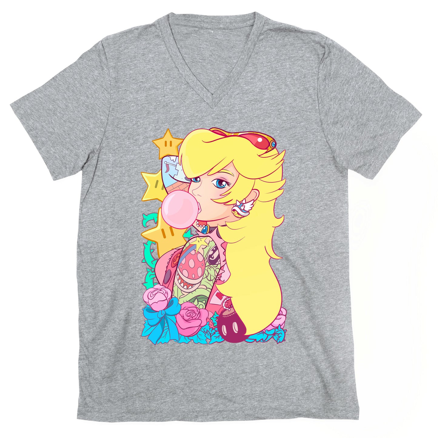 Punk Peach Parody V-Neck