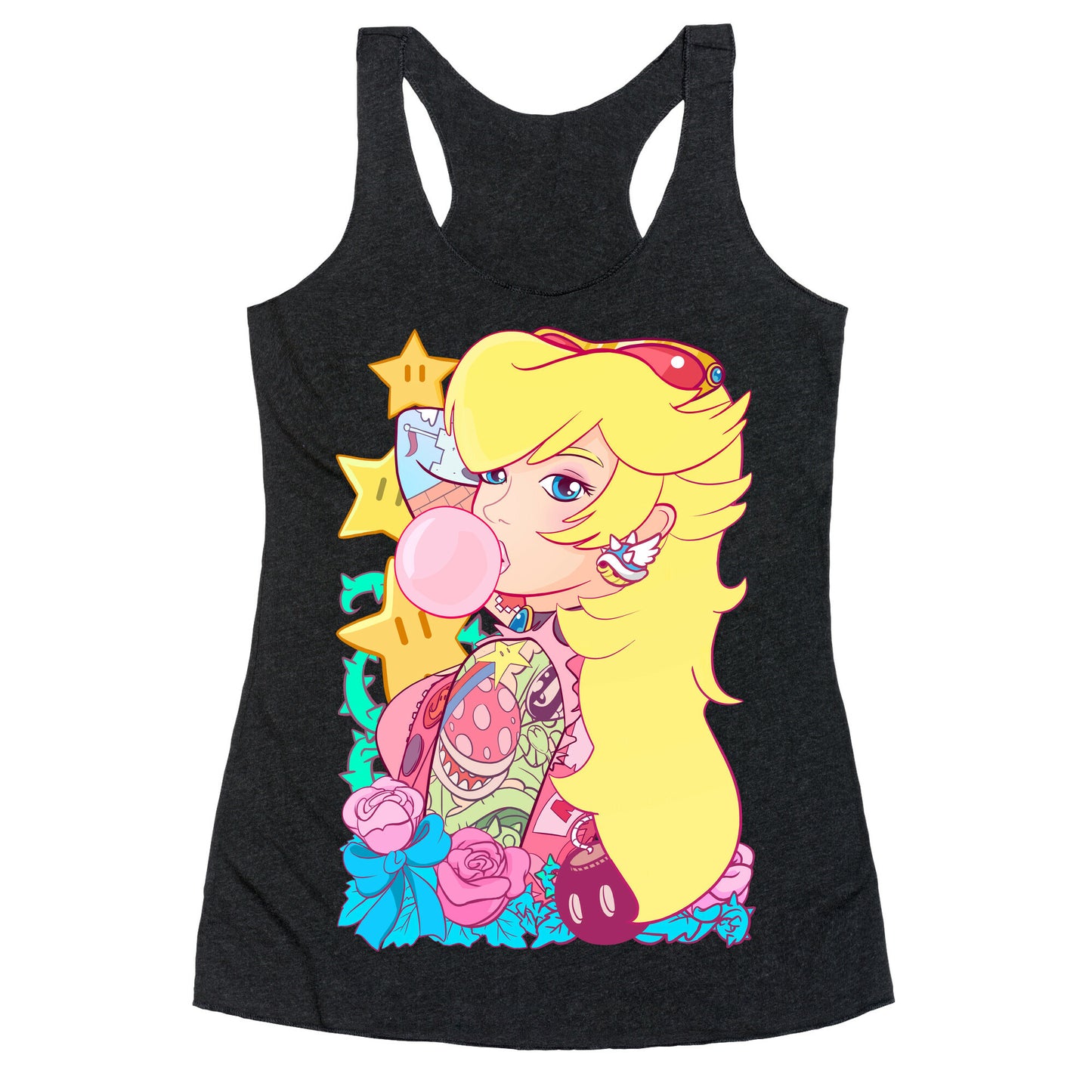 Punk Peach Parody Racerback Tank