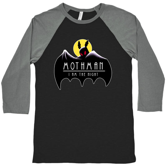 Mothman - I am the Night Baseball Tee