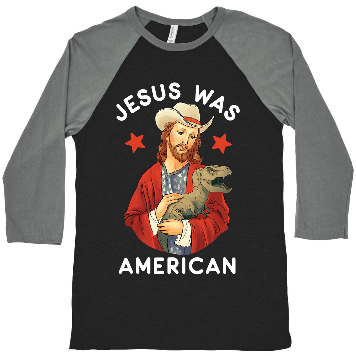 Jesus Was American Baseball Tee