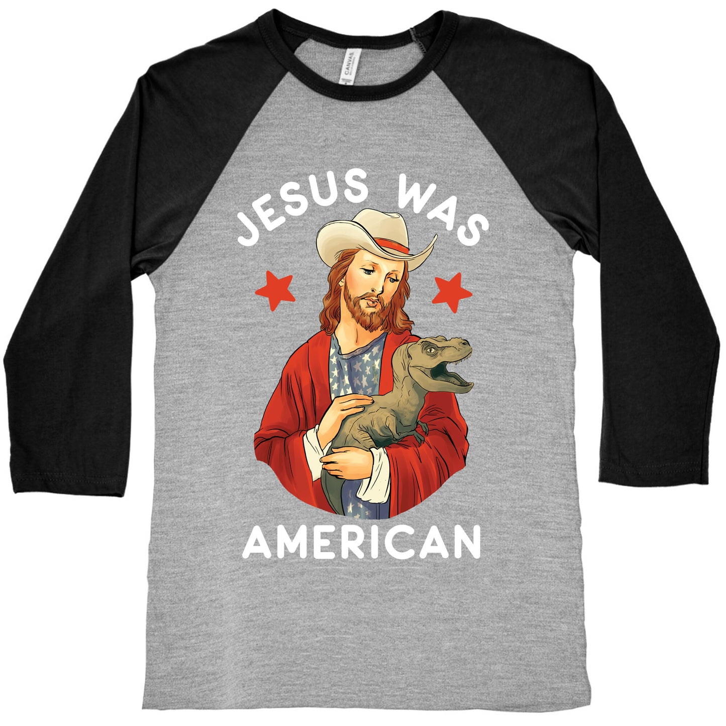 Jesus Was American Baseball Tee