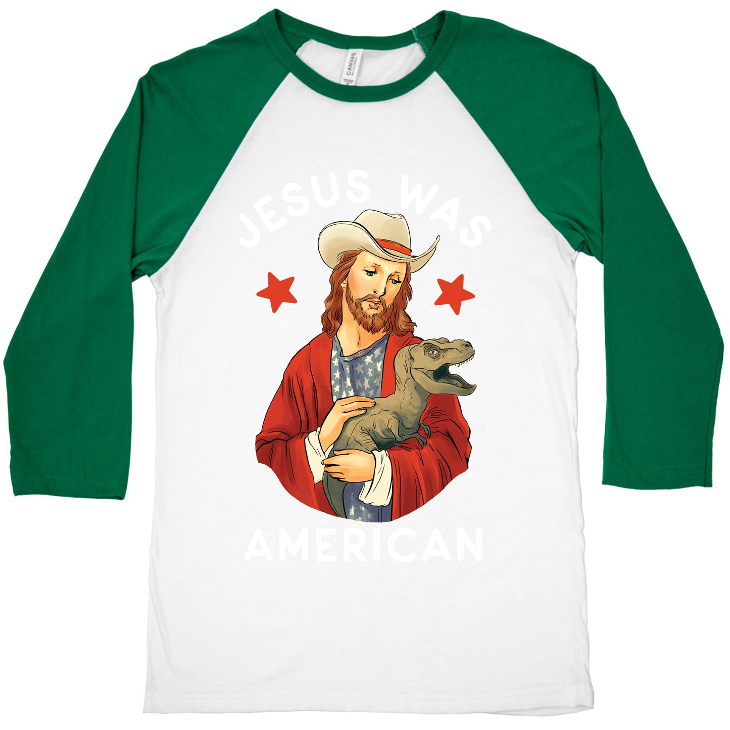 Jesus Was American Baseball Tee