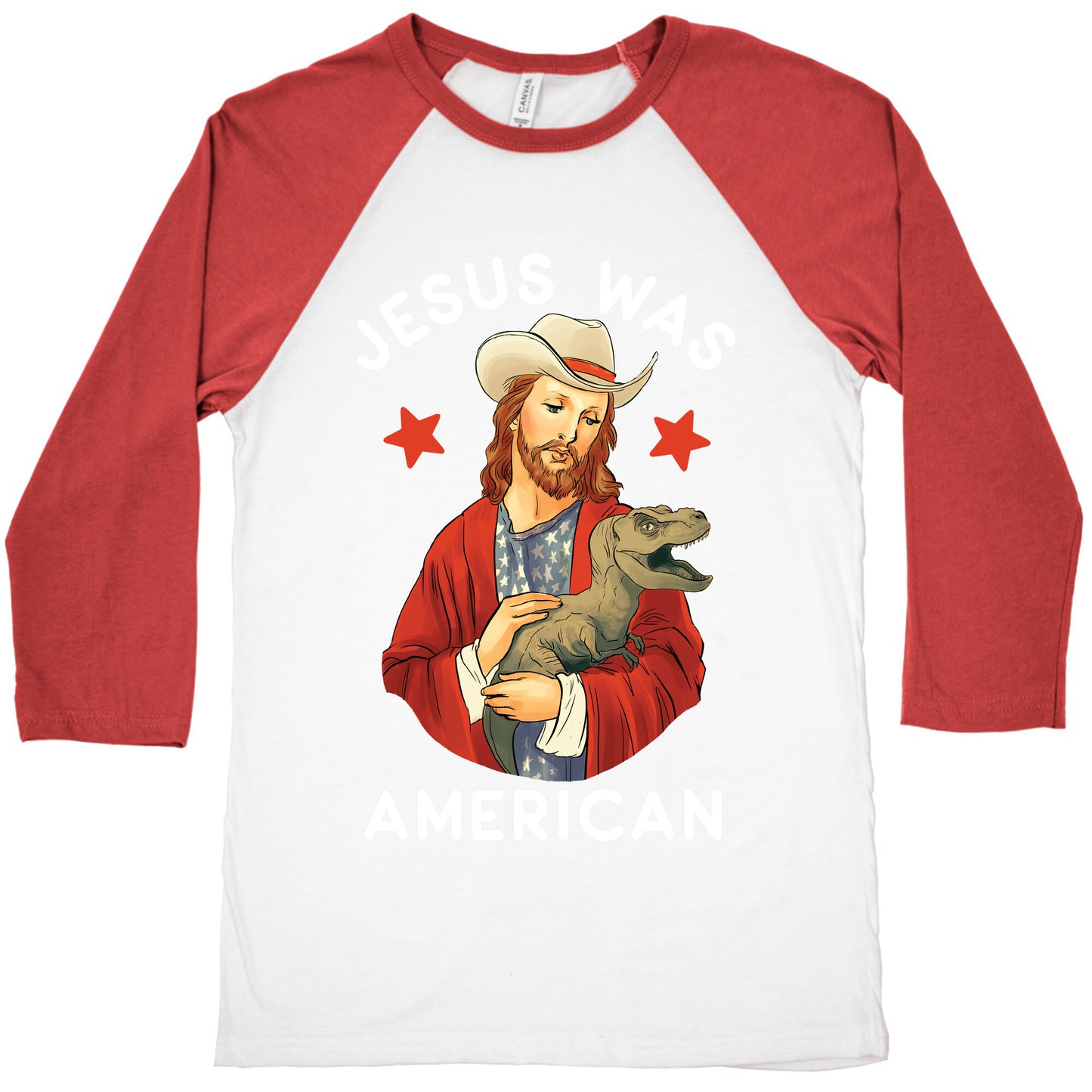Jesus Was American Baseball Tee