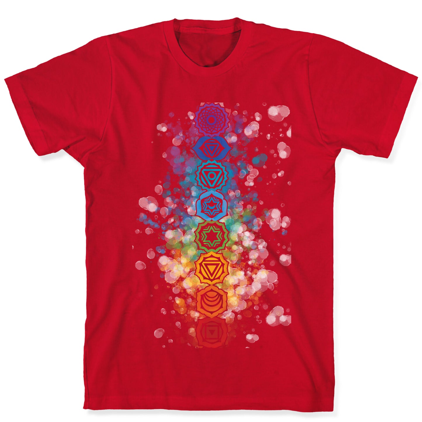 Watercolor Chakra Symbols T-Shirt
