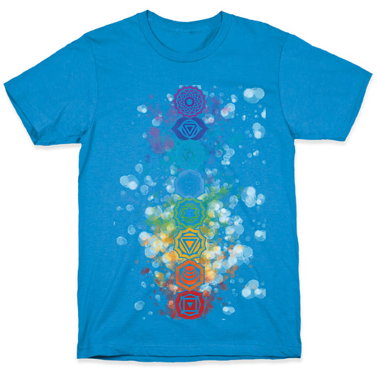 Watercolor Chakra Symbols T-Shirt