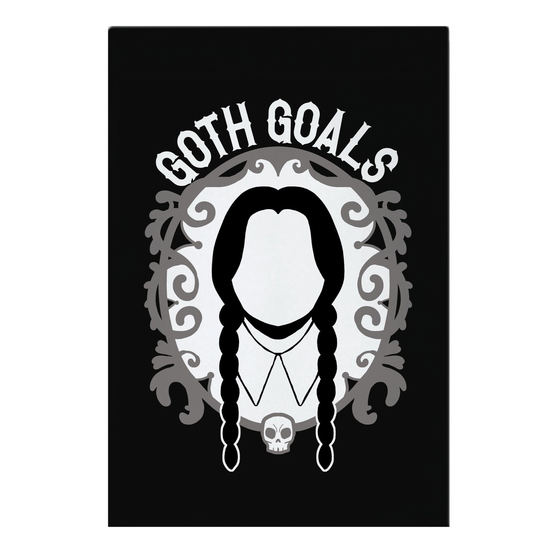 Wednesday Addams Goth Goals Garden Flag