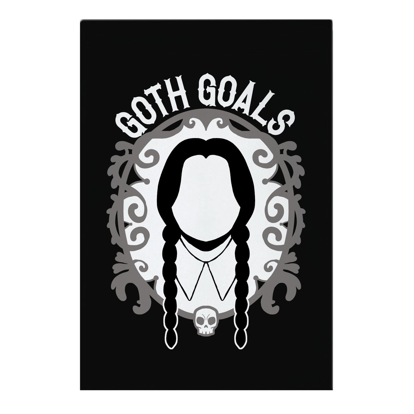 Wednesday Addams Goth Goals Garden Flag