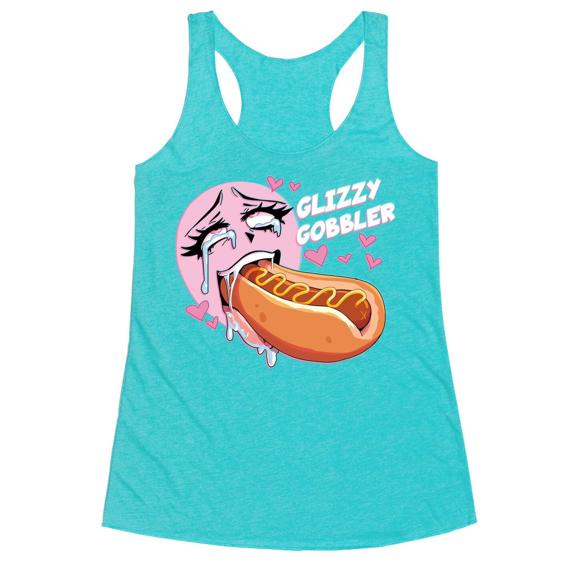 Ahegao Glizzy Gobbler Racerback Tank
