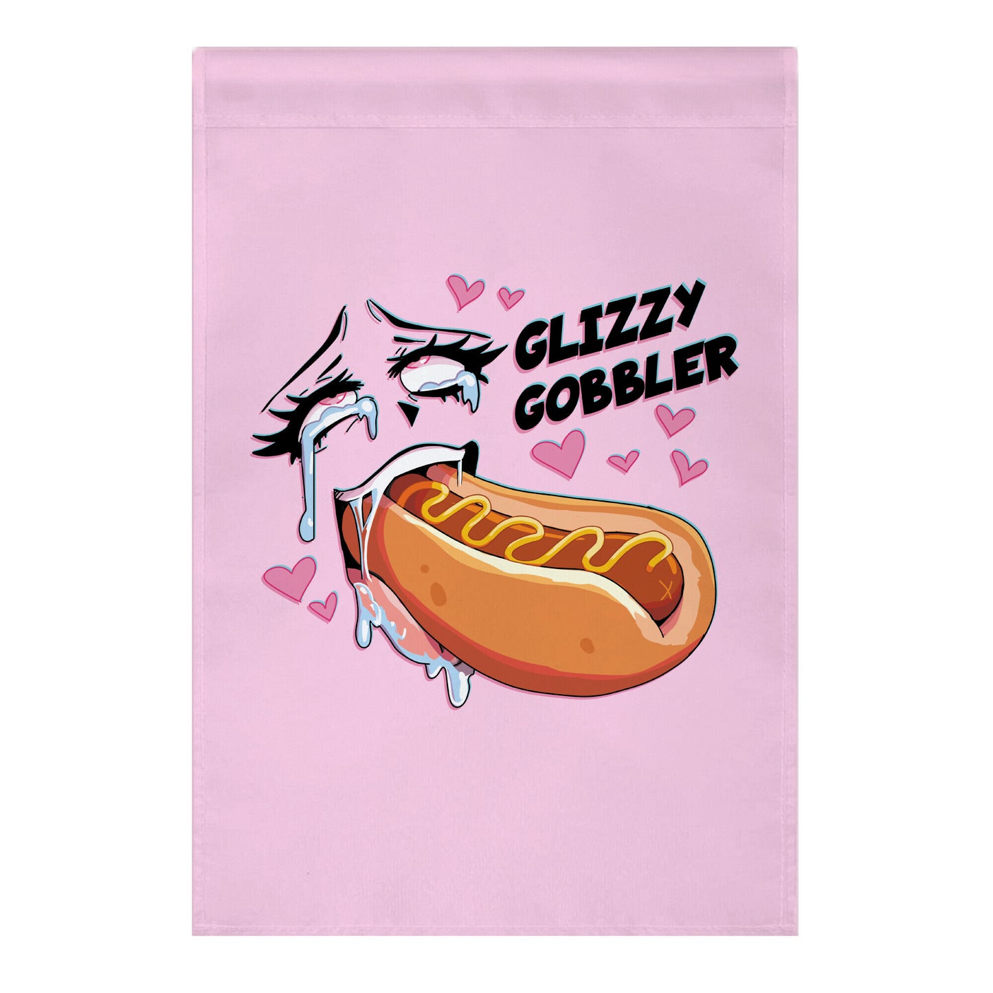 Ahegao Glizzy Gobbler Garden Flag