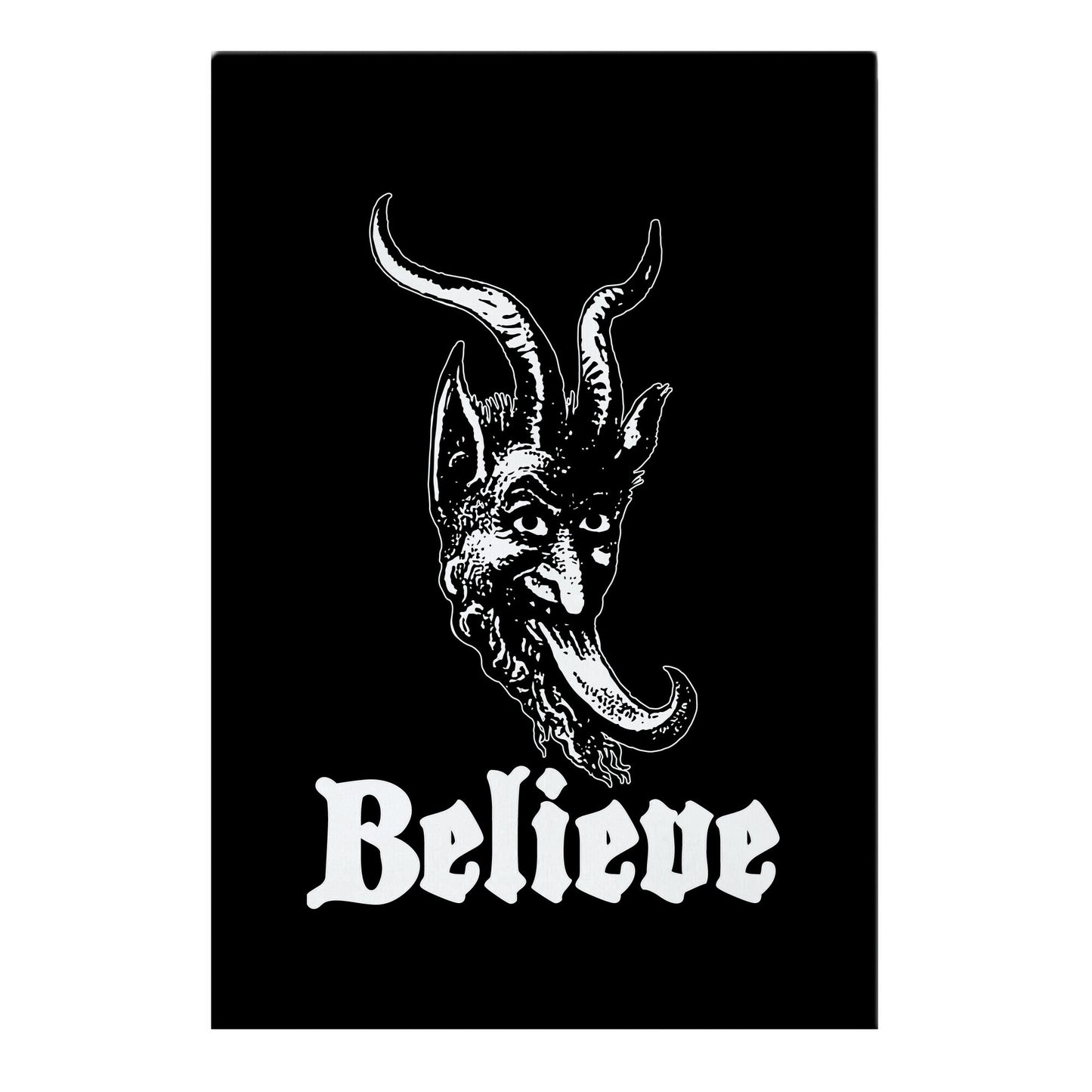 Believe In Krampus Garden Flag