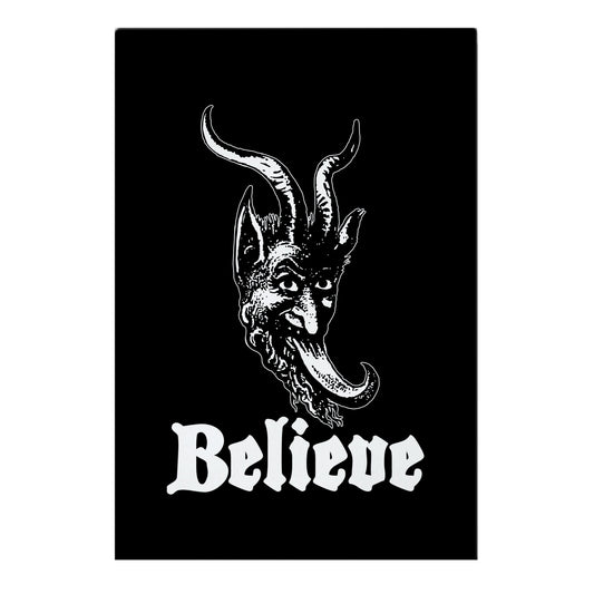 Believe In Krampus Garden Flag