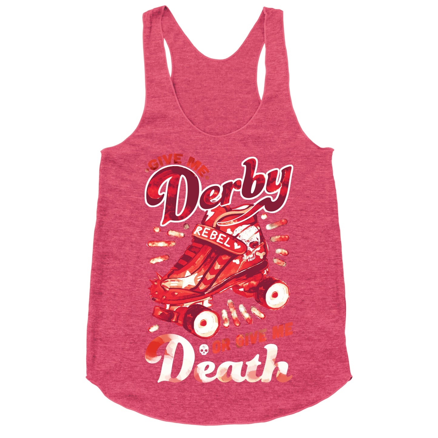 Give Me Derby Or Give Me Death Racerback Tank