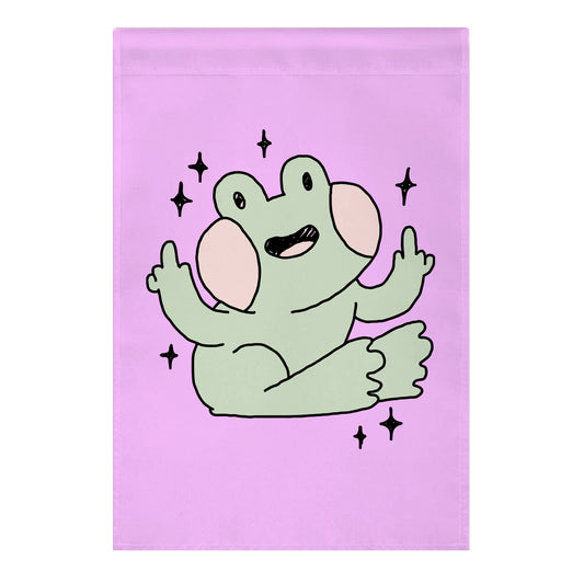 Flicky Frog Garden Flag