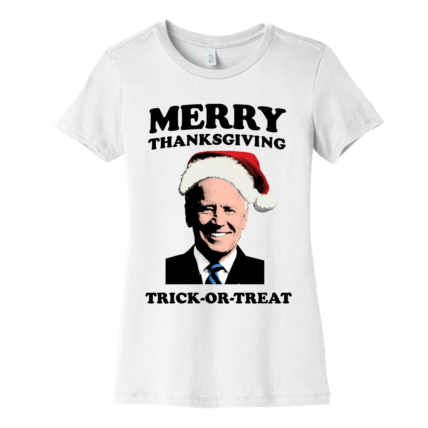 Merry Thanksgiving, Trick or Treat Women's Cotton Tee