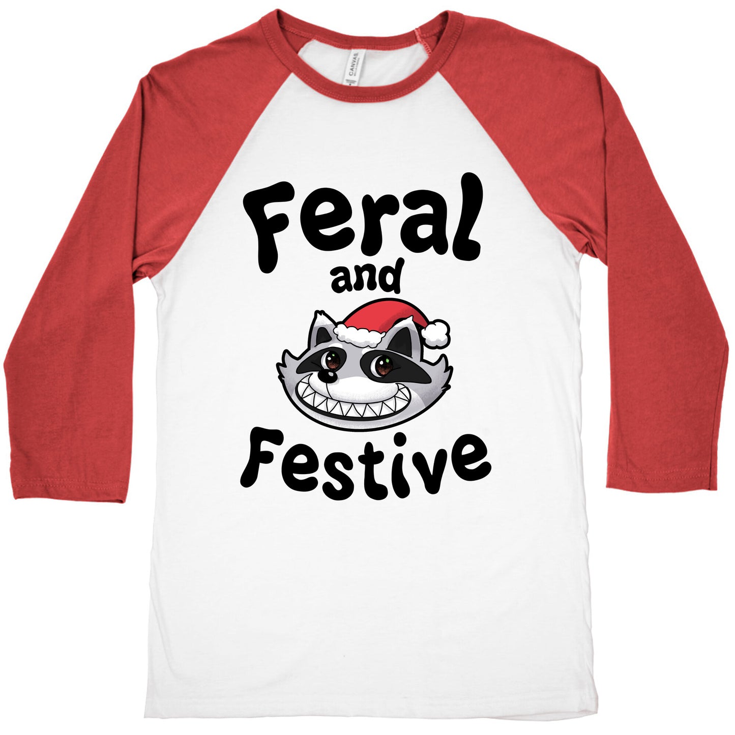 Festive and Feral Baseball Tee
