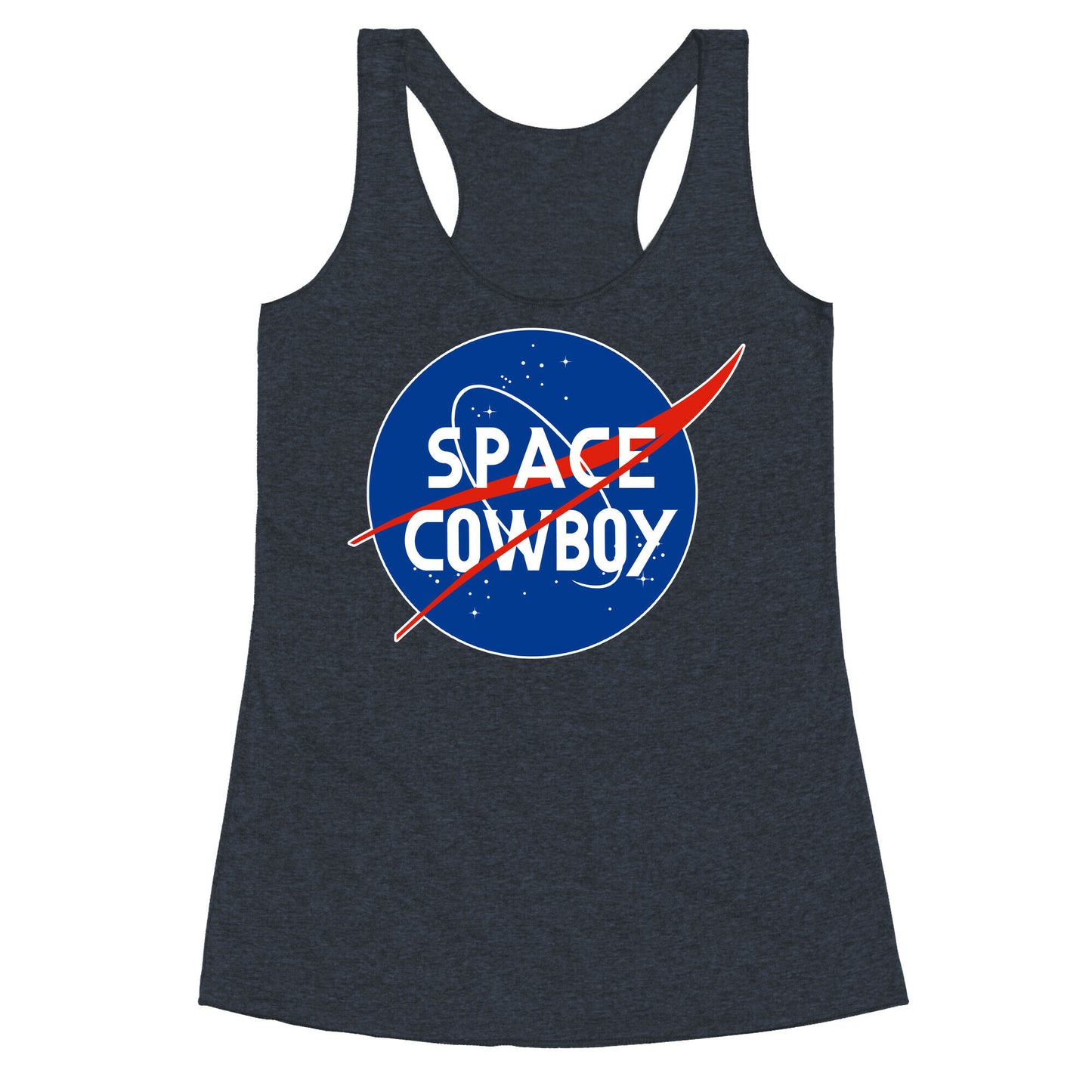 Space Cowboy Parody Racerback Tank