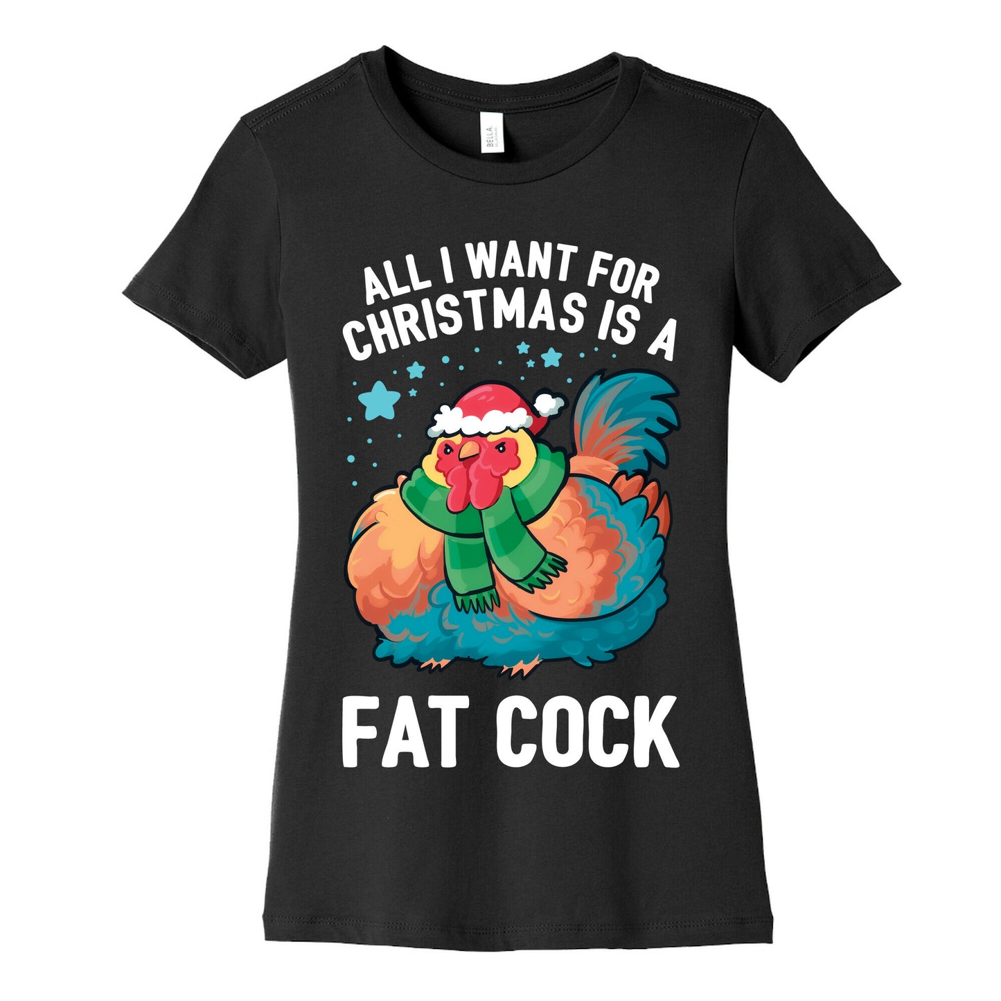 All I Want For Christmas Is A Fat Cock Women's Cotton Tee