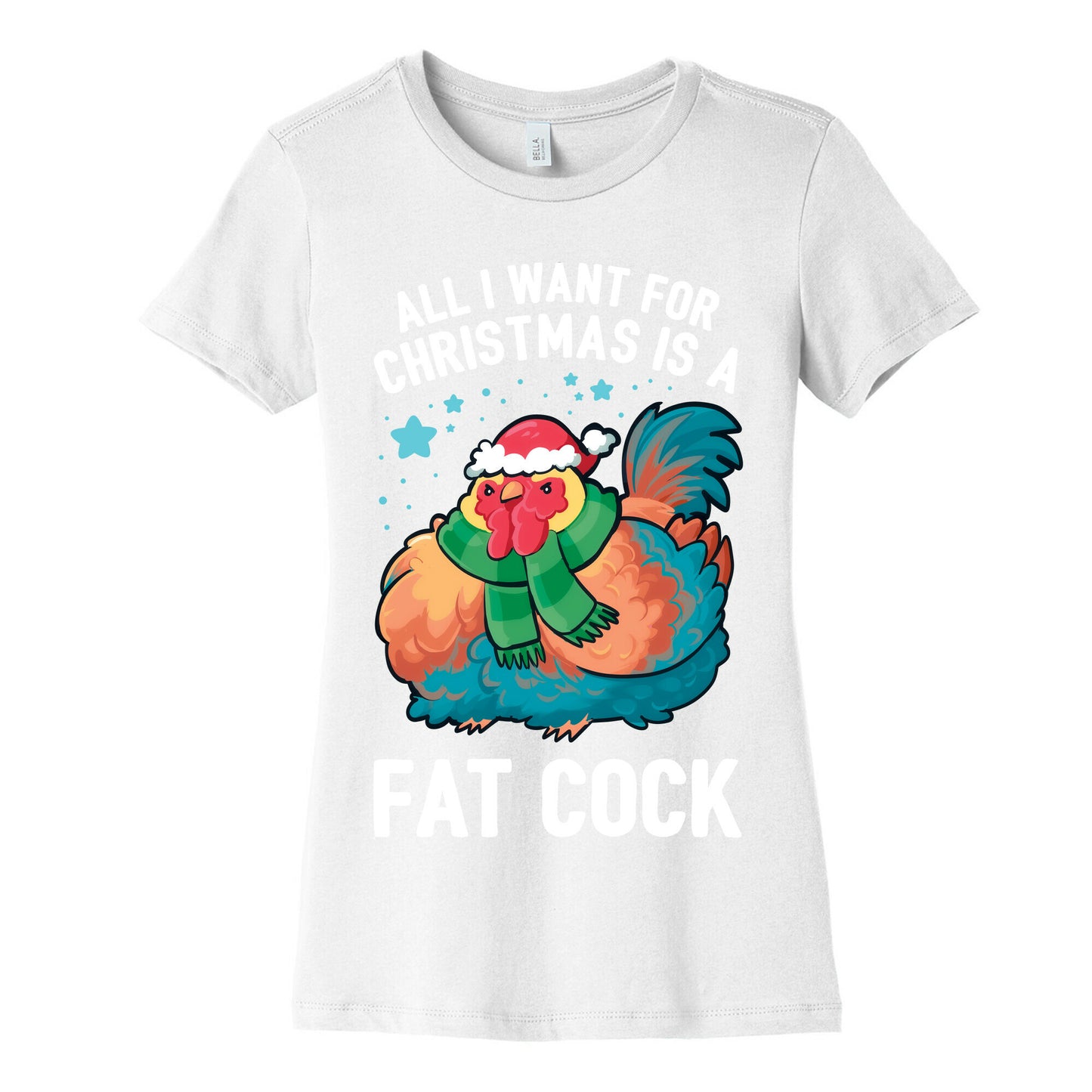 All I Want For Christmas Is A Fat Cock Women's Cotton Tee