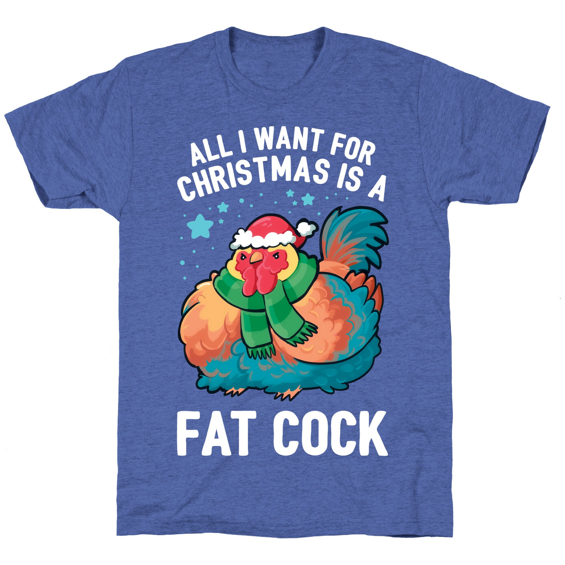All I Want For Christmas Is A Fat Cock Unisex Triblend Tee