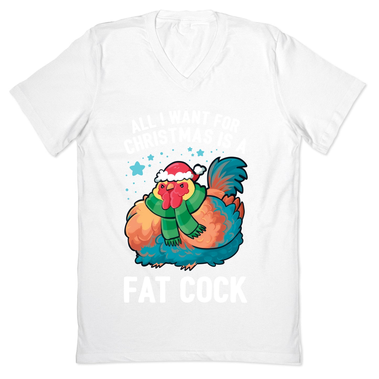 All I Want For Christmas Is A Fat Cock V-Neck