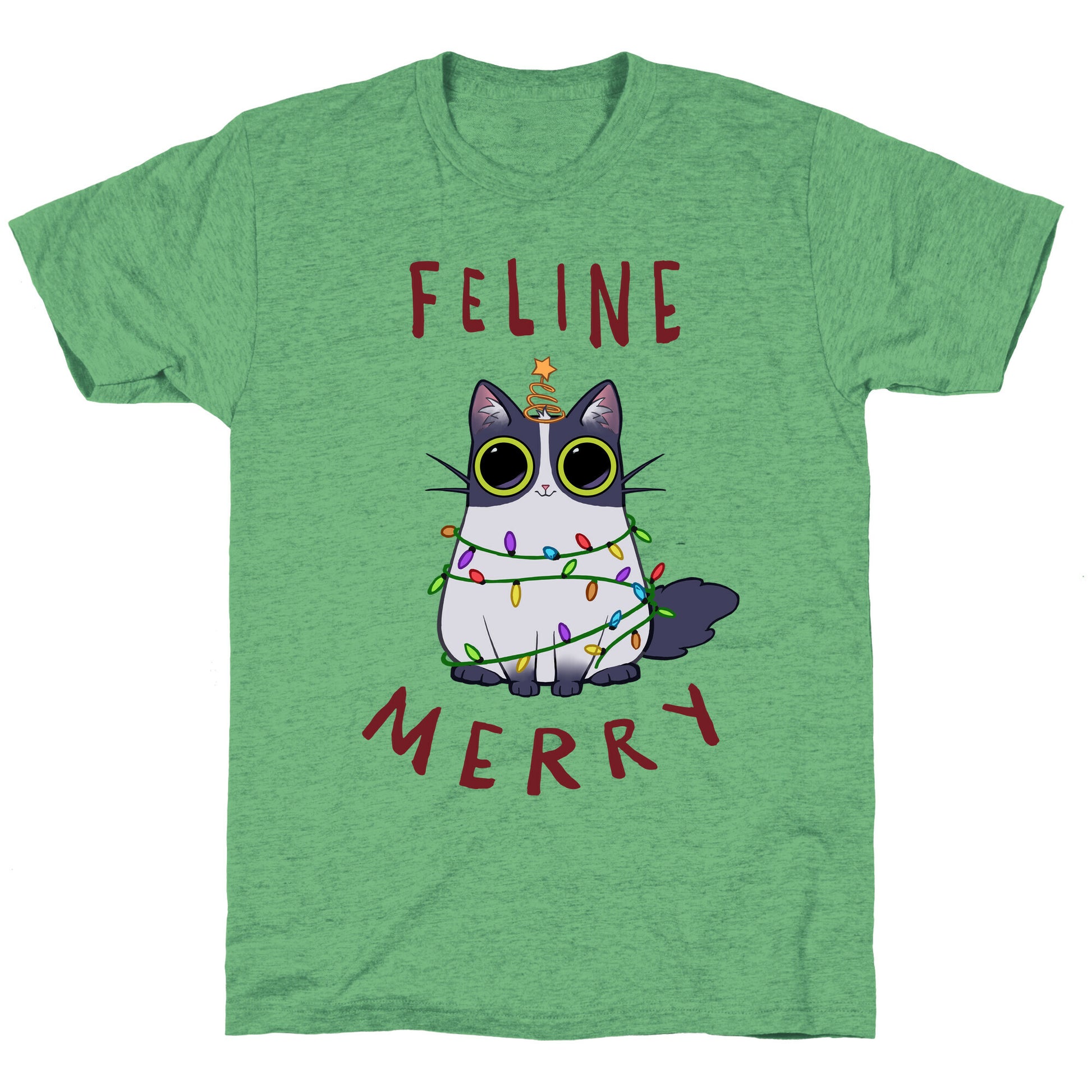 Feline Merry Unisex Triblend Tee