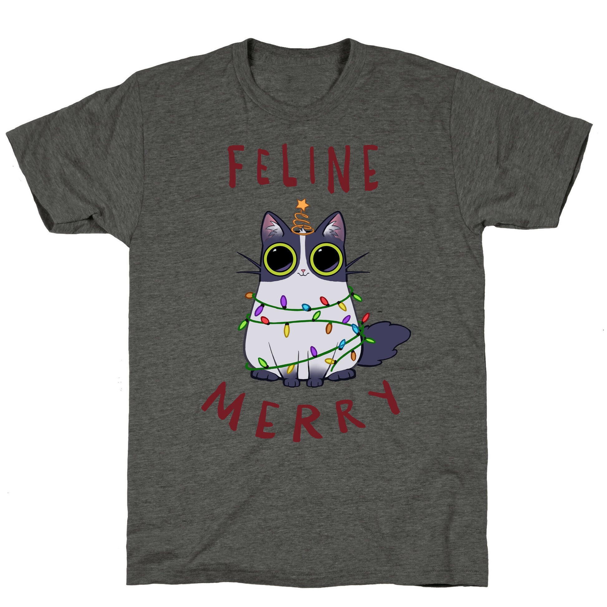 Feline Merry Unisex Triblend Tee