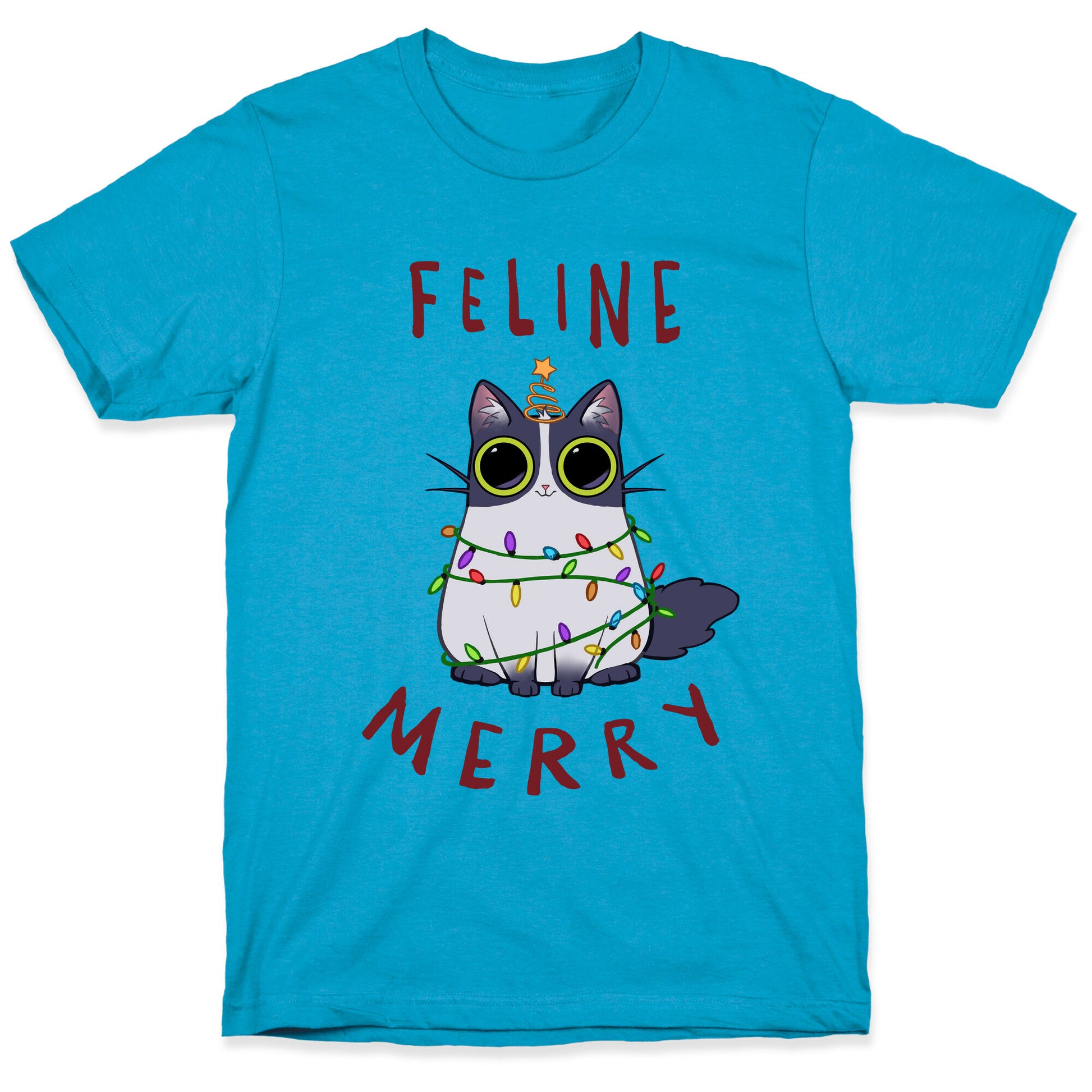 Feline Merry Unisex Triblend Tee
