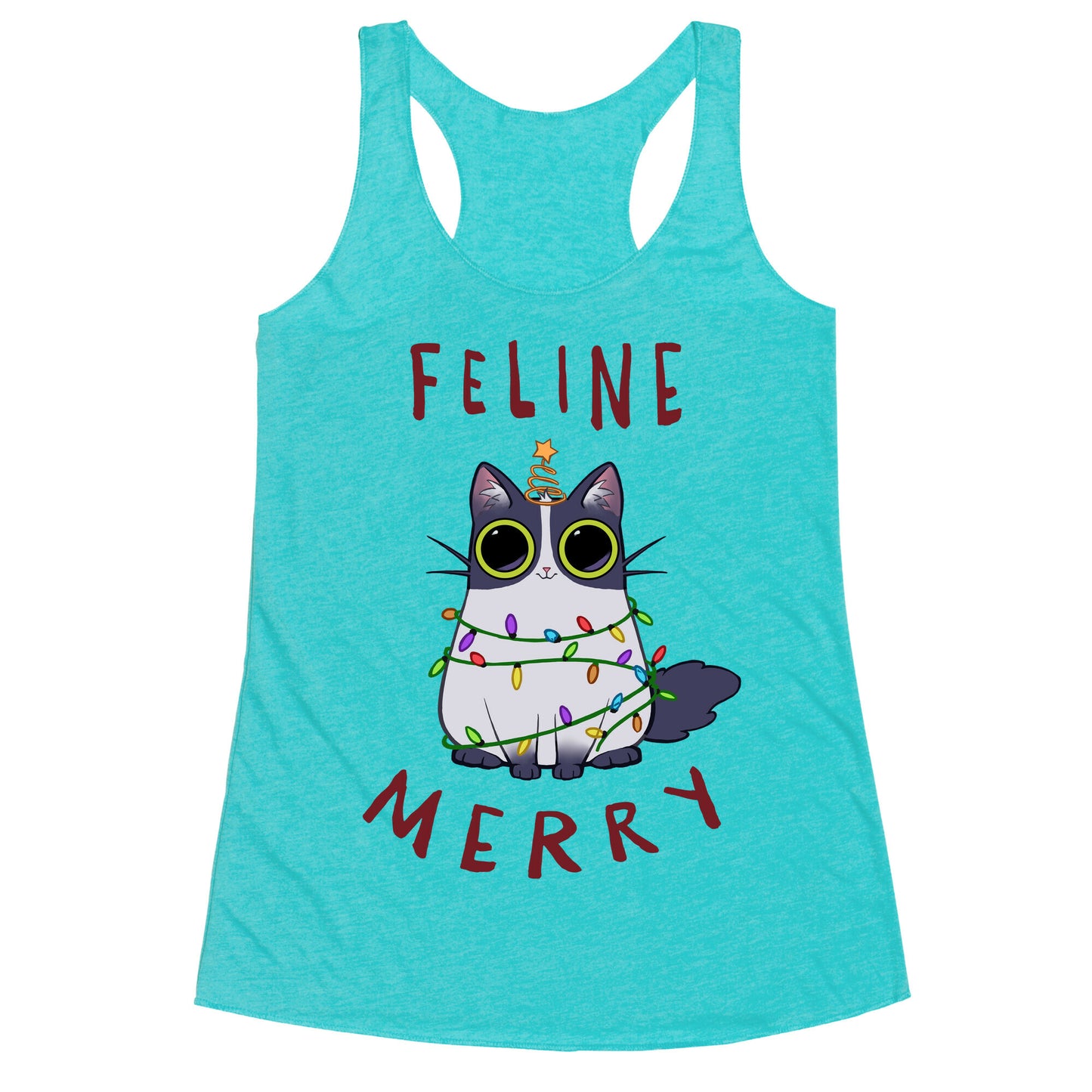 Feline Merry Racerback Tank