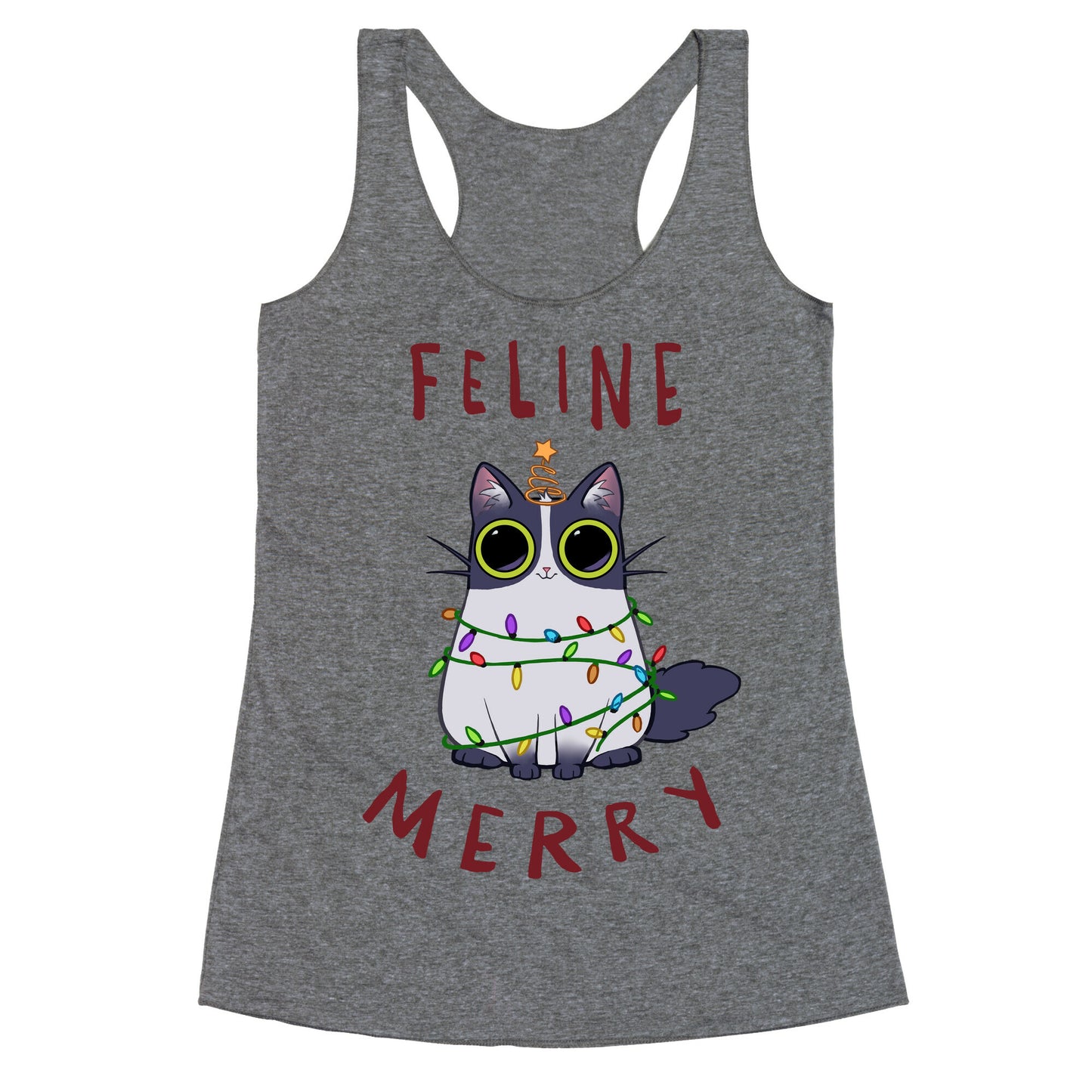 Feline Merry Racerback Tank