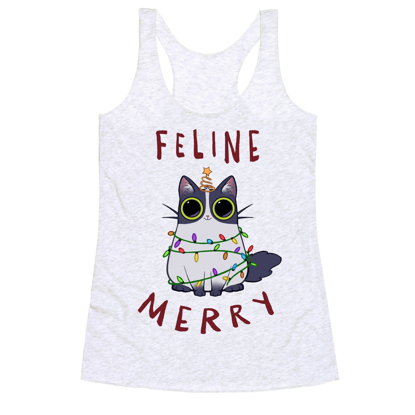 Feline Merry Racerback Tank