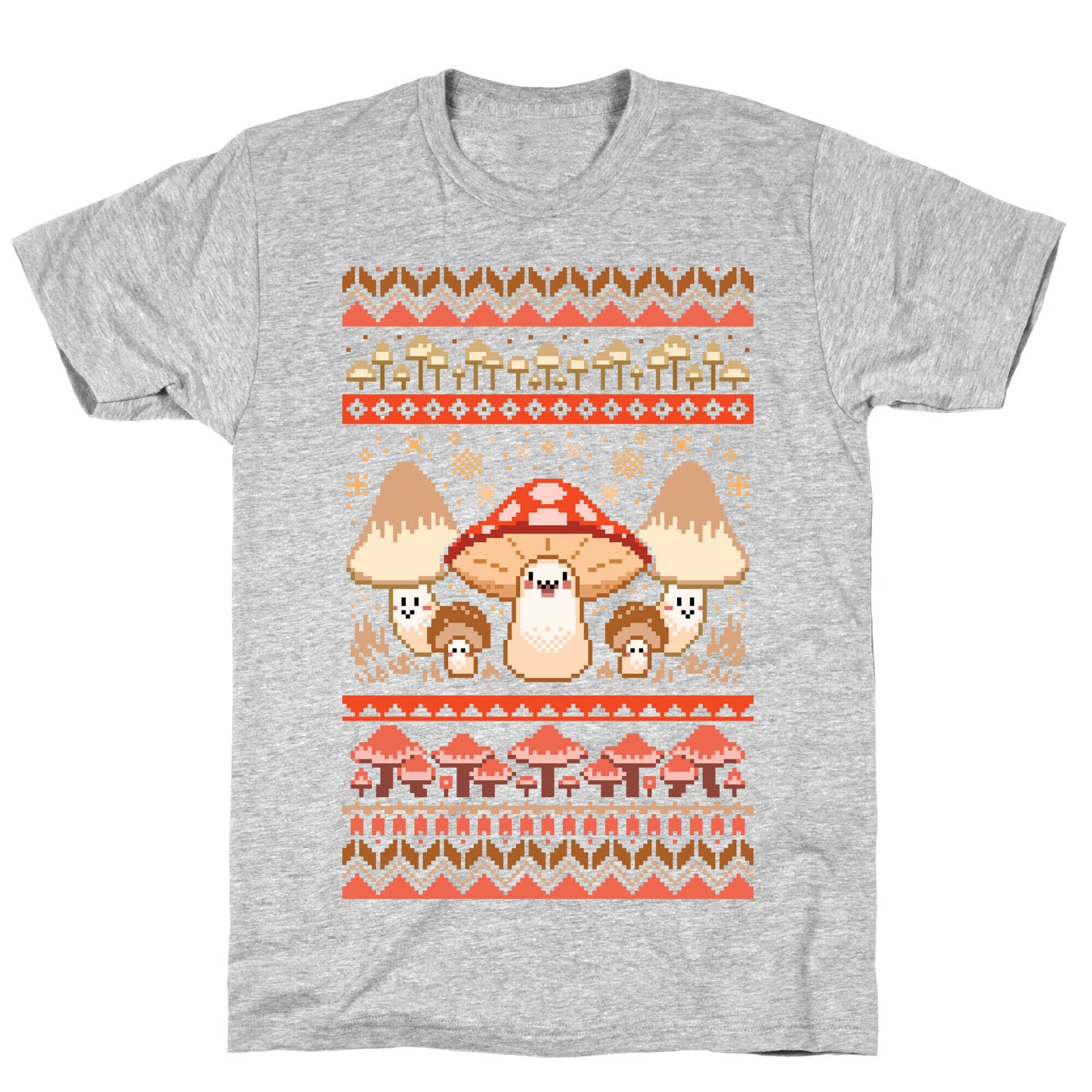 Mushroom Ugly Christmas Sweater T-Shirt