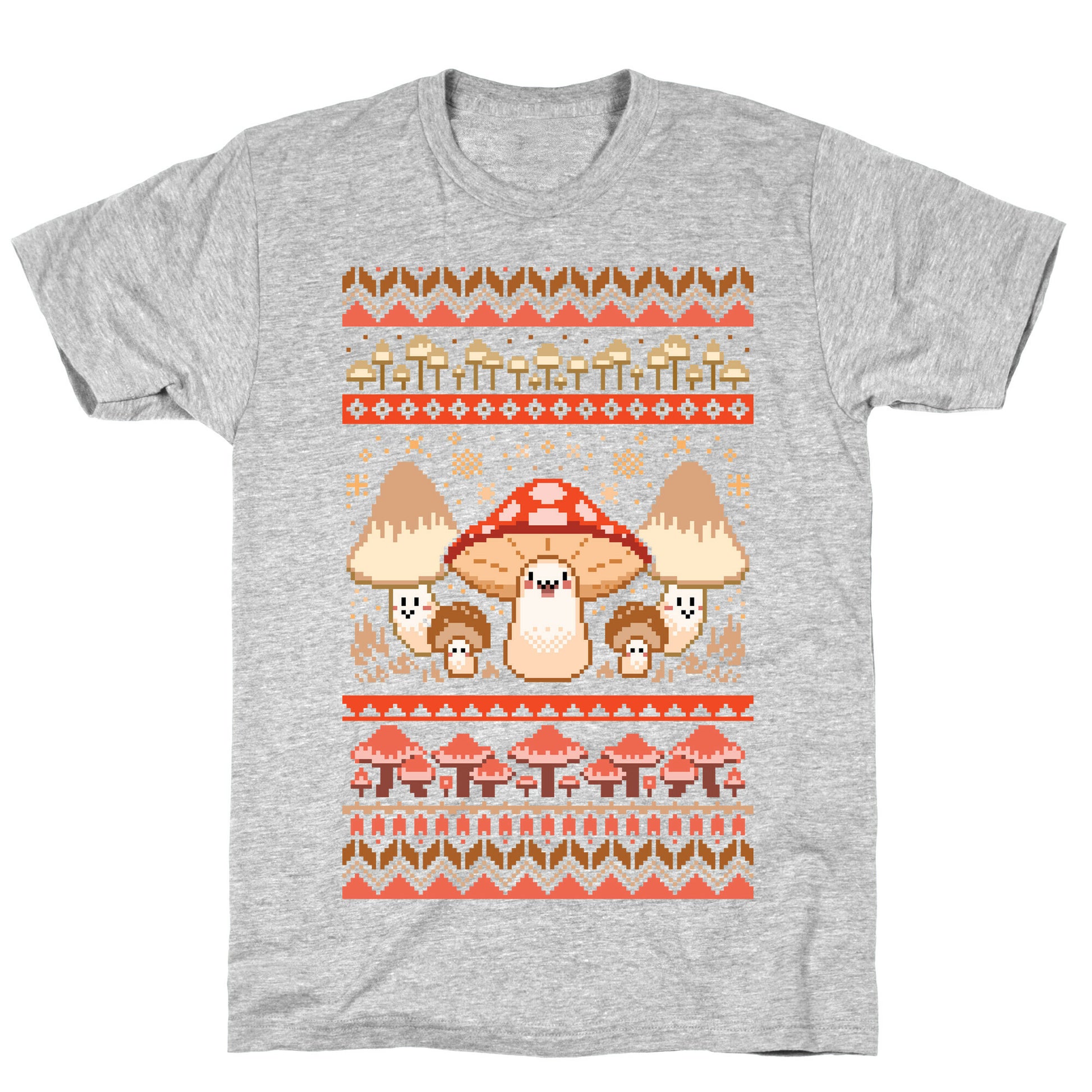 Mushroom Ugly Christmas Sweater T-Shirt