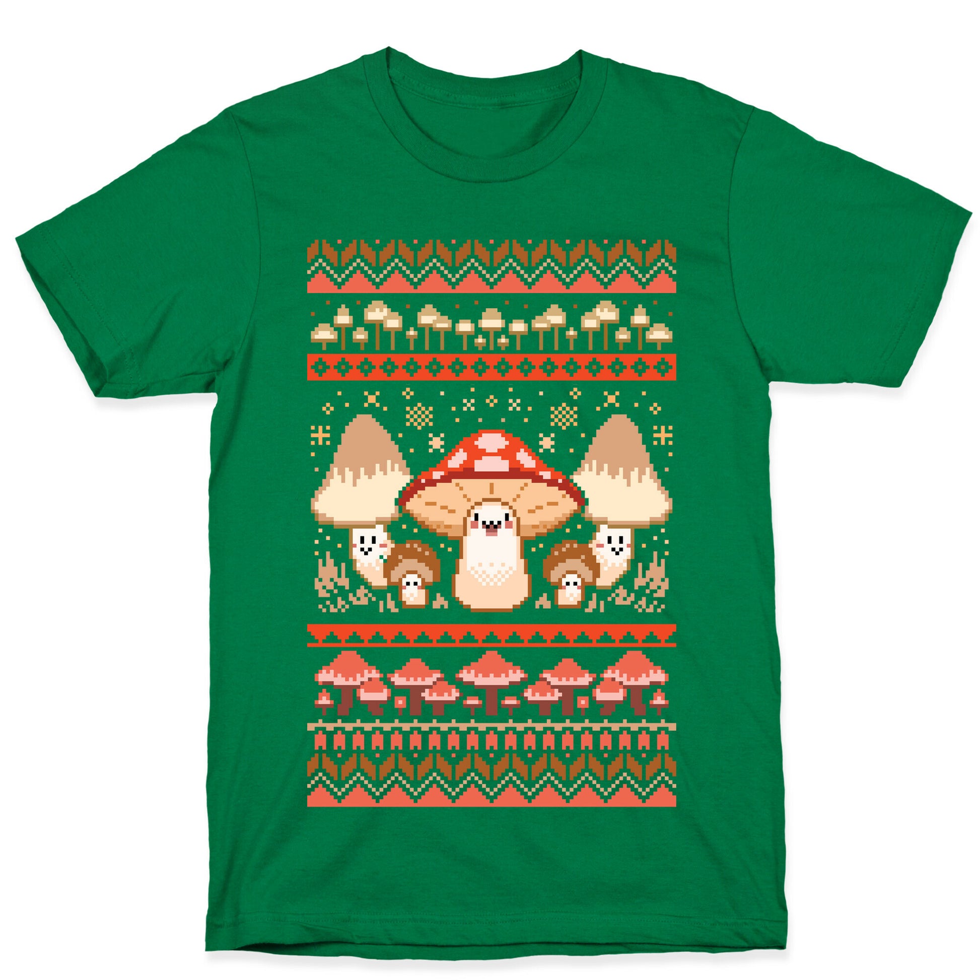 Mushroom Ugly Christmas Sweater T-Shirt