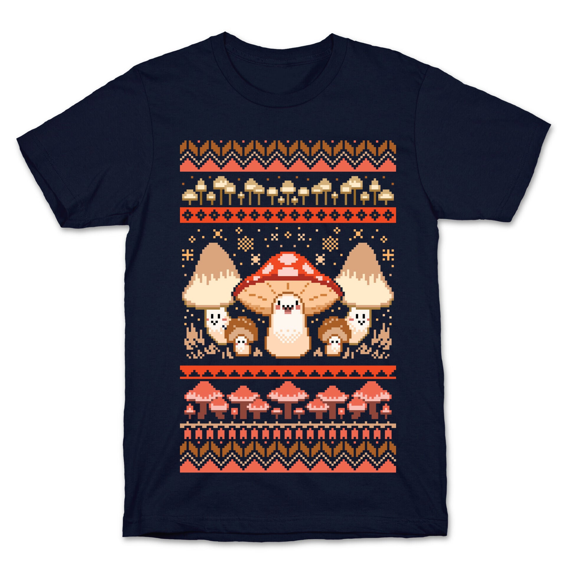 Mushroom Ugly Christmas Sweater T-Shirt