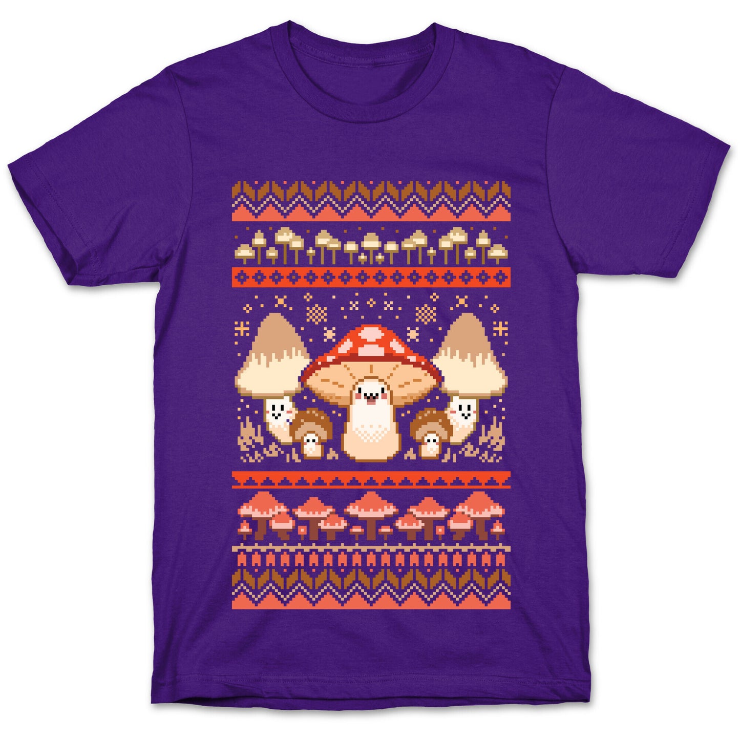 Mushroom Ugly Christmas Sweater T-Shirt