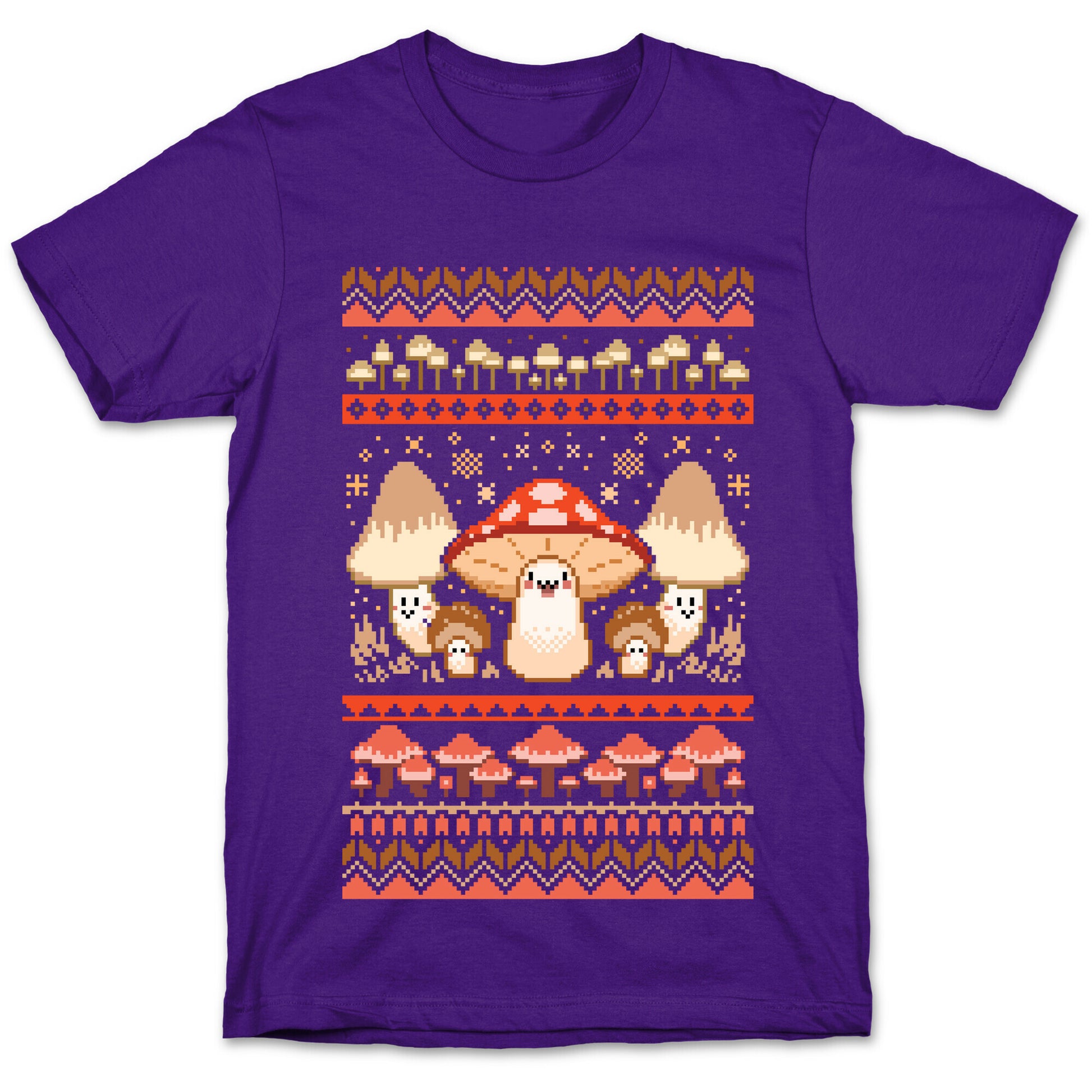 Mushroom Ugly Christmas Sweater T-Shirt