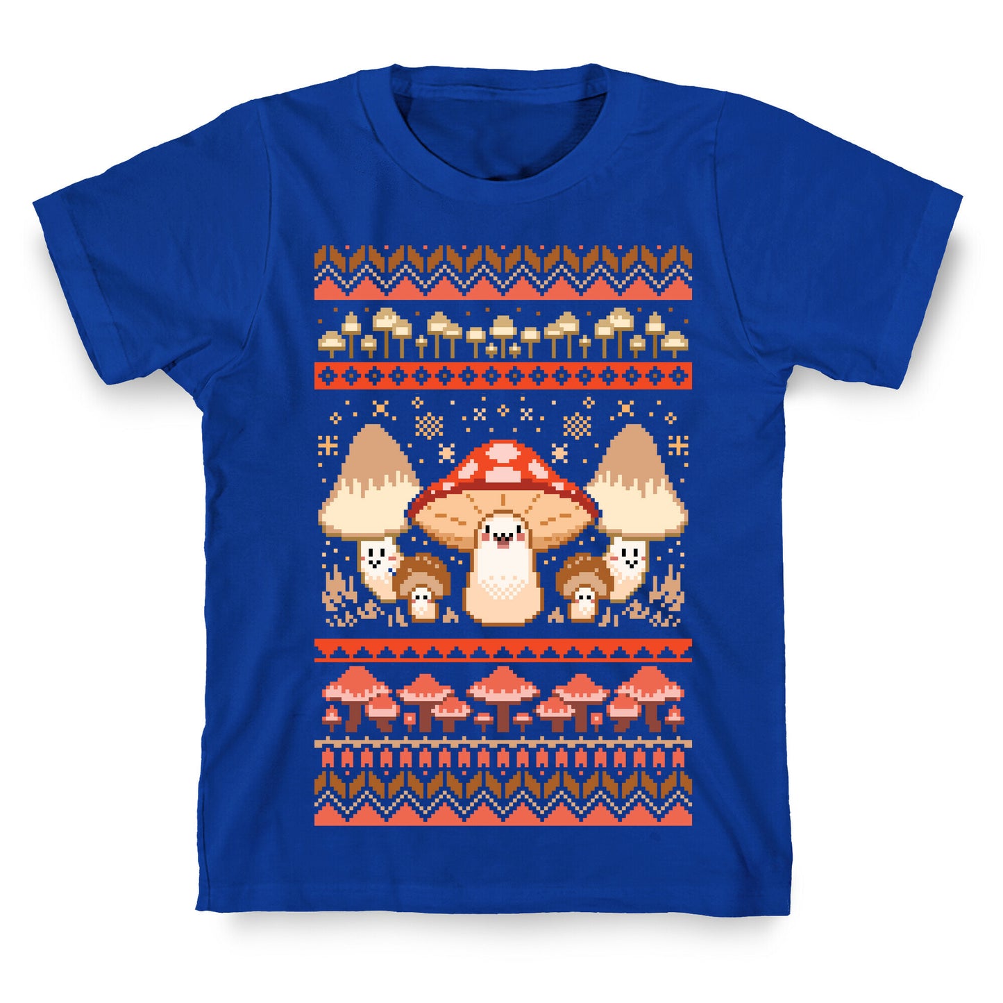 Mushroom Ugly Christmas Sweater T-Shirt
