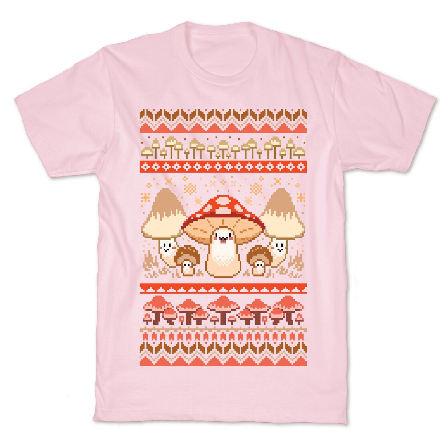 Mushroom Ugly Christmas Sweater T-Shirt