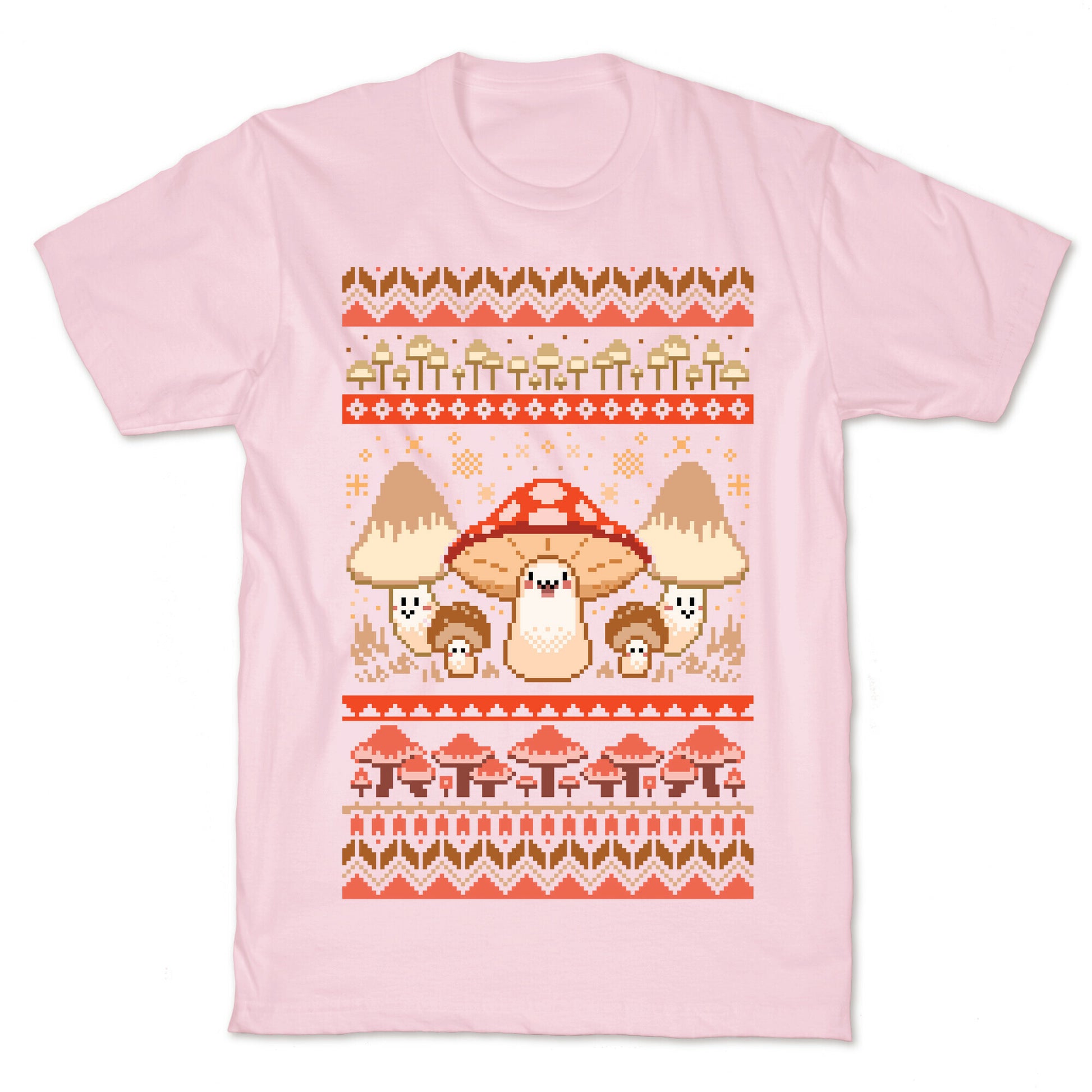 Mushroom Ugly Christmas Sweater T-Shirt