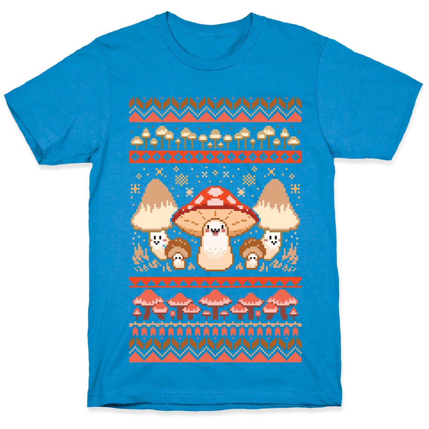 Mushroom Ugly Christmas Sweater T-Shirt